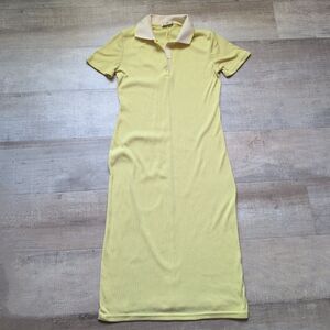 Zara Yellow Midi Dress